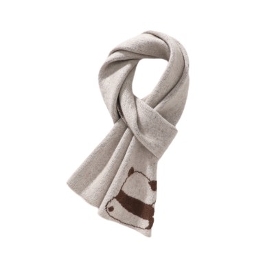 Cute Panda Knitted Scarf
