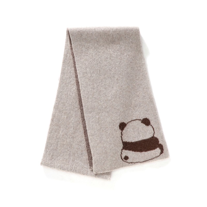 Cute Panda Knitted Scarf