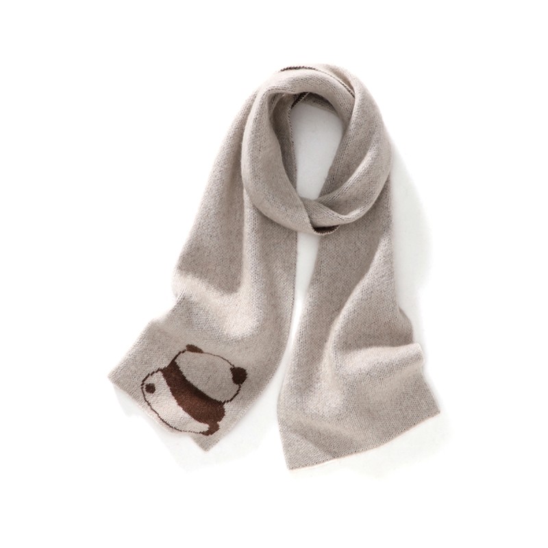 Cute Panda Knitted Scarf