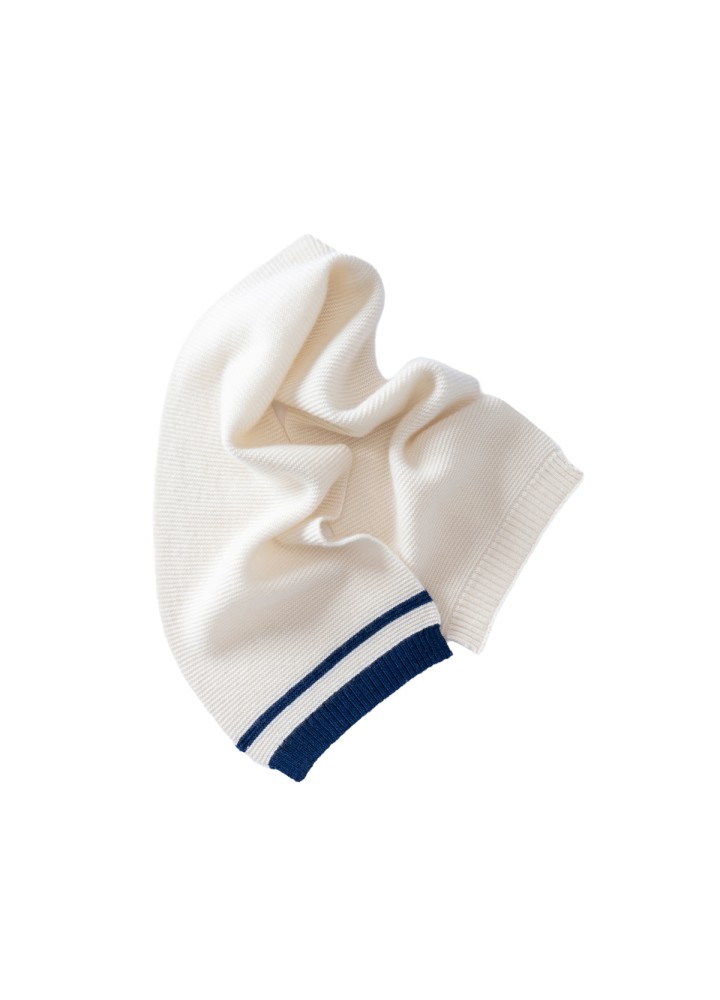 Versatile Striped Knit Scarf