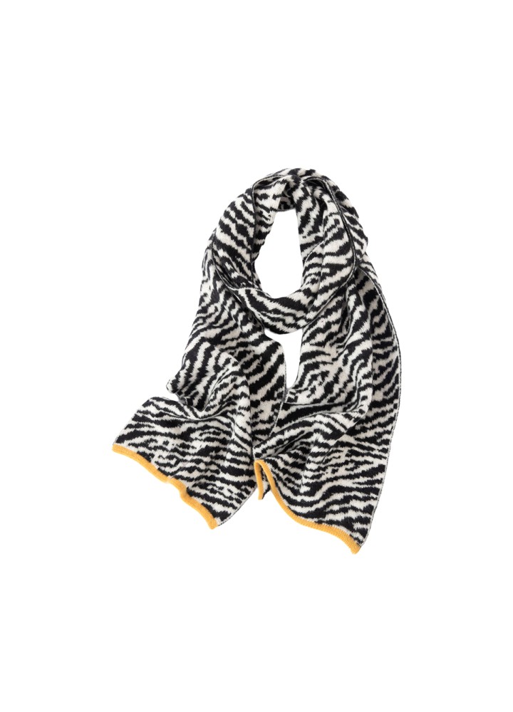 Cashmere Zebra Print Scarf