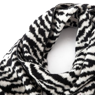 Cashmere Zebra Print Scarf