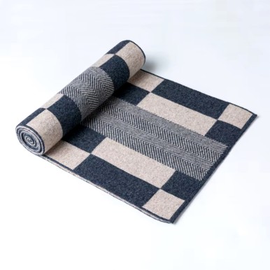 Men's Color Blocked Plaid Scarf
