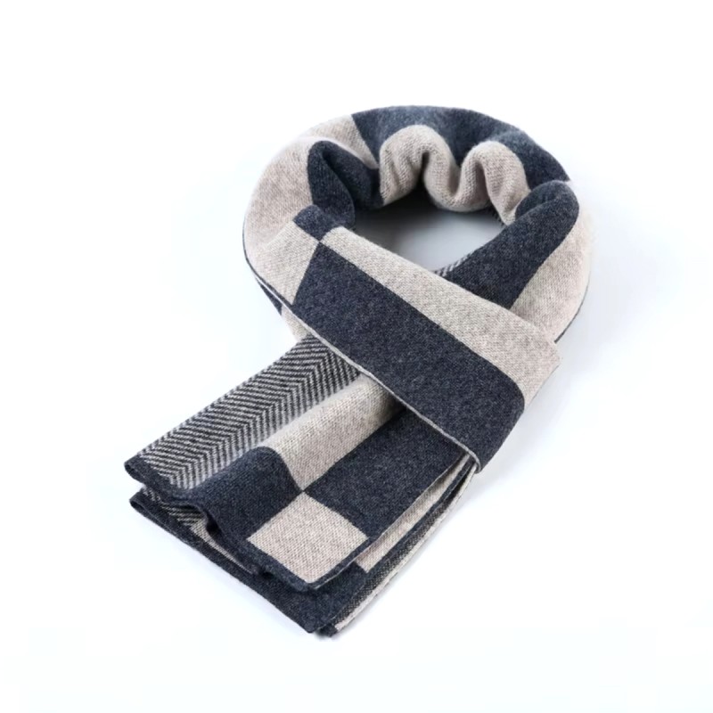 Men's Color Blocked Plaid Scarf Men's Color Blocked Plaid Scarf