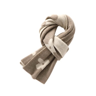 Double Sided Jacquard Knit Scarf