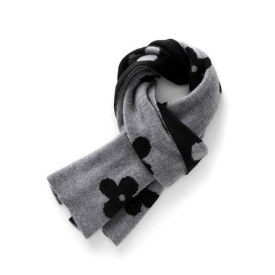 Double Sided Jacquard Knit Scarf