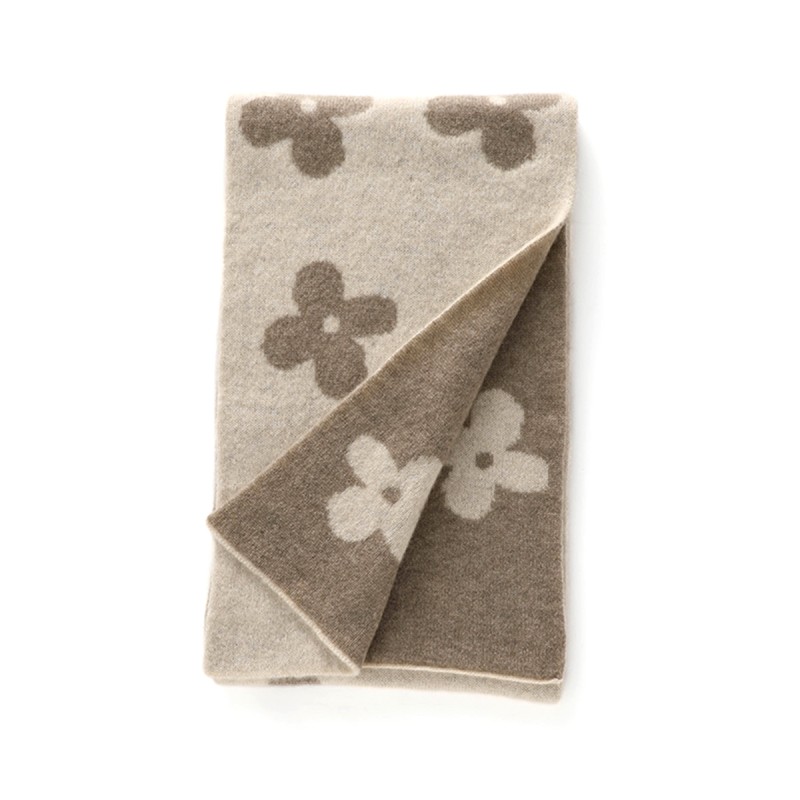 Double Sided Jacquard Knit Scarf Double Sided Jacquard Knit Scarf