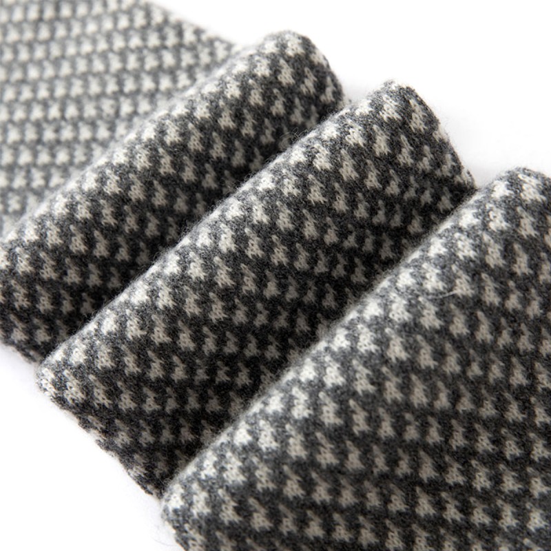 Houndstooth Perforated Cashmere Scarf