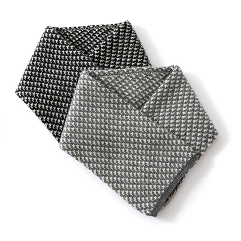 Houndstooth Perforated Cashmere Scarf