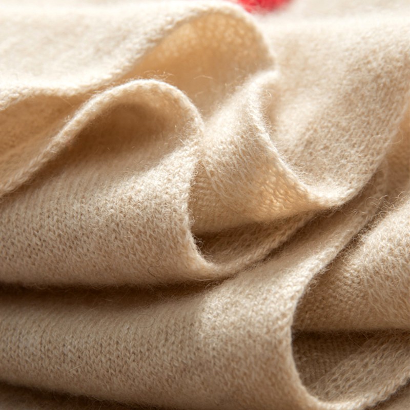 Embroidered Floral Cashmere Scarf