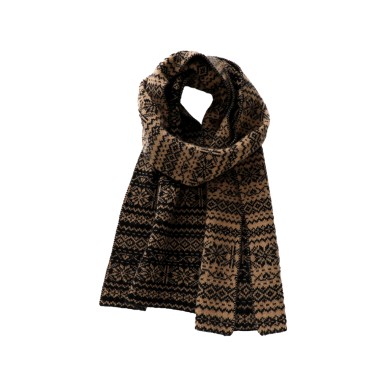 Double Sided Geometric Jacquard Cashmere Scarf