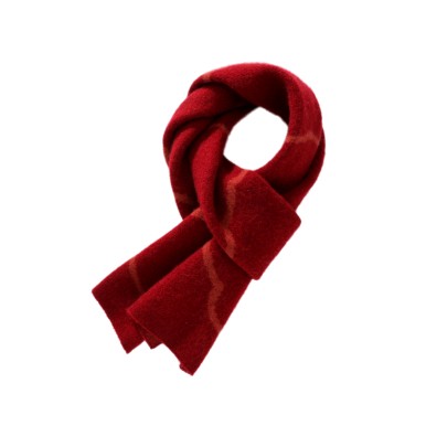Soft and Warm Red Cashmere Scarf