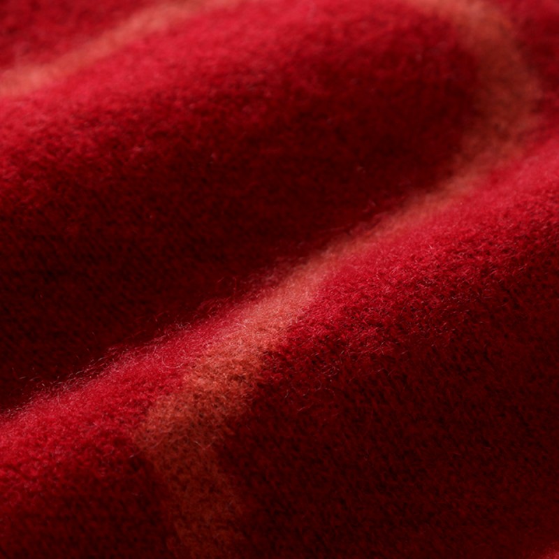 Soft and Warm Red Cashmere Scarf