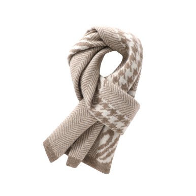 Zebra Print Knitted Scarf