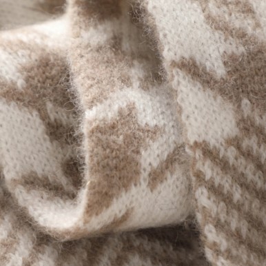 Zebra Print Knitted Scarf