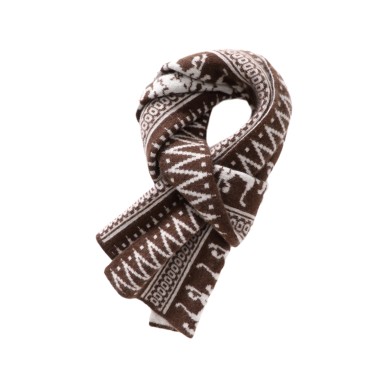 Comfortable Knitted Jacquard Scarf