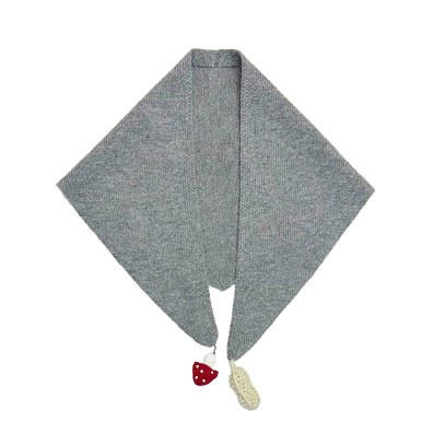 Solid Color Versatile Triangle Shawl