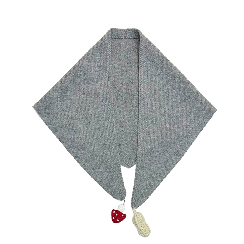 Solid Color Versatile Triangle Shawl