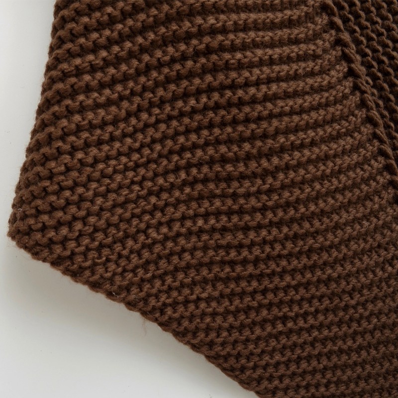 Knitted Fringe Triangle Shawl