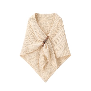 Casual Knit Triangle Shawl