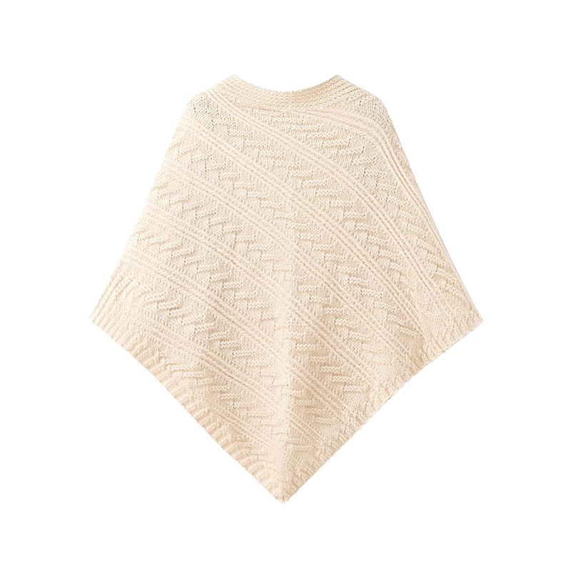 Casual Knit Triangle Shawl
