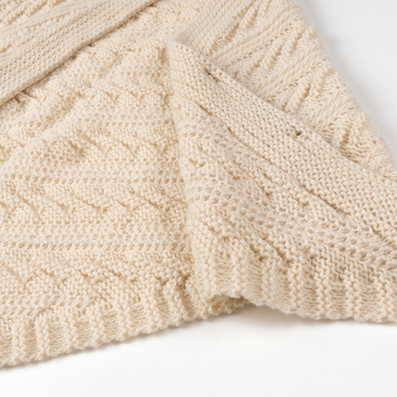 Casual Knit Triangle Shawl