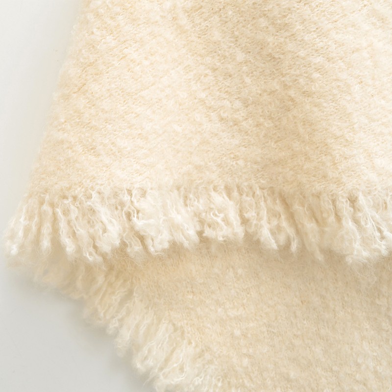 Vintage Tassel Knit Shawl