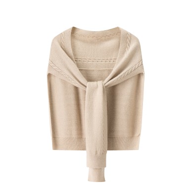 Solid Color Outerwear Shawl