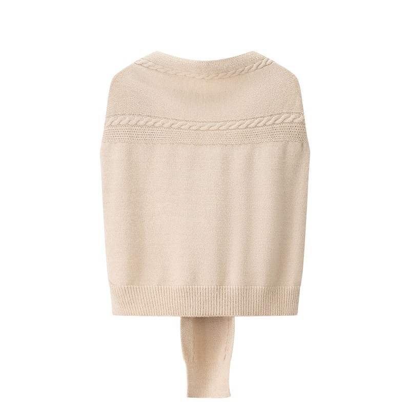 Solid Color Outerwear Shawl