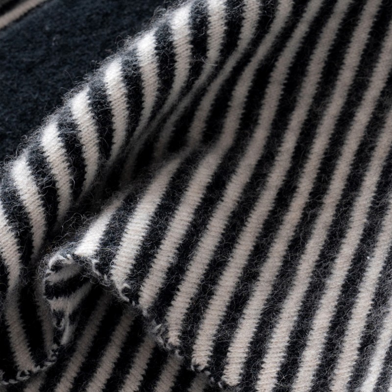 Triangular Color Blocked Striped Shawl