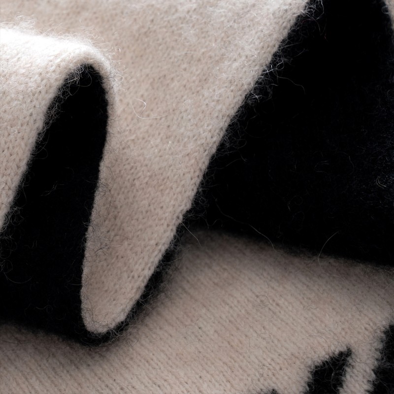 Triangular Color Blocked Striped Shawl