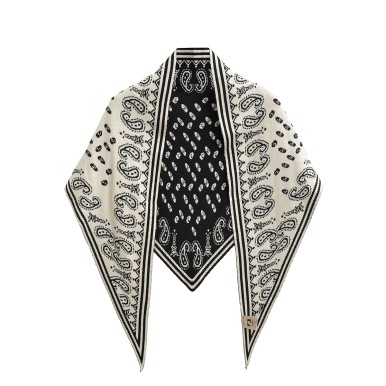 Stylish Double Sided Jacquard Knit Shawl