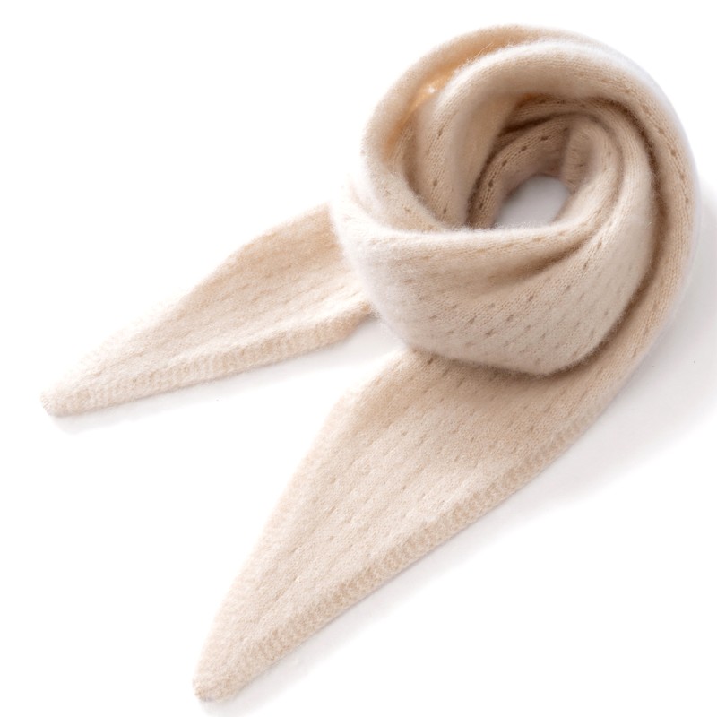 Hollowed out Triangle Cashmere Shawl