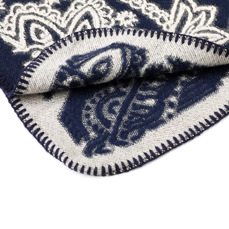 Vintage Faux Cashmere Jacquard Shawl