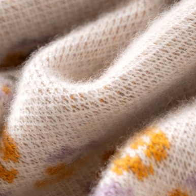 Floral Jacquard Cashmere Shawl