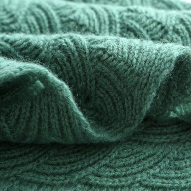 Solid Color Perforated Shawl